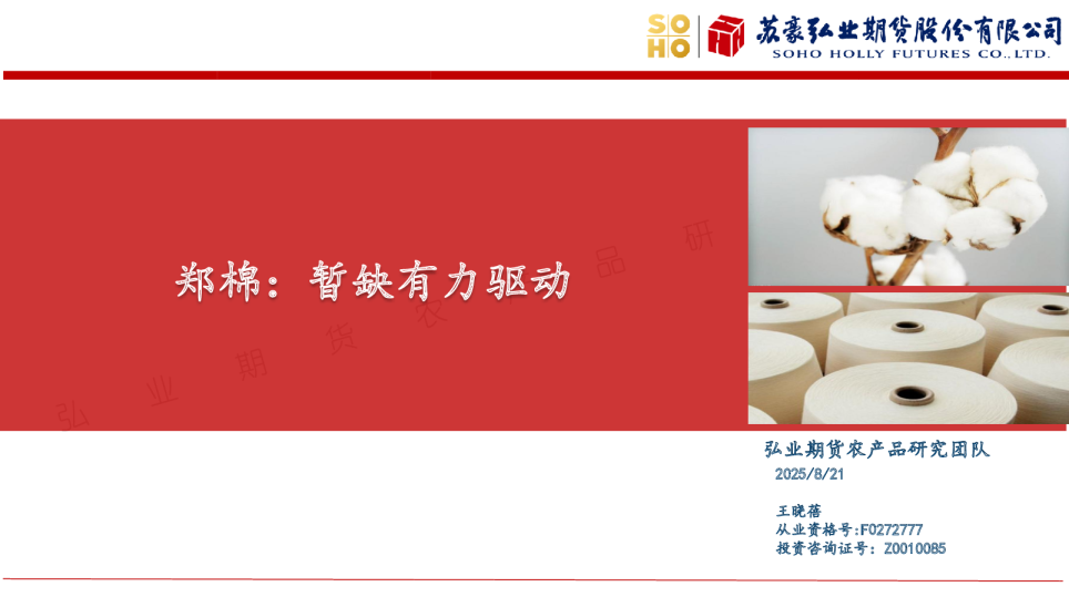 郑棉：暂缺有力驱动