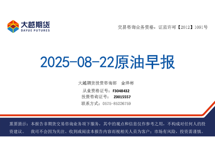 原油早报