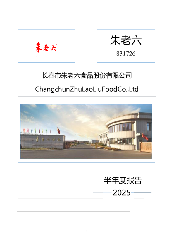 朱老六:2025年半年度报告