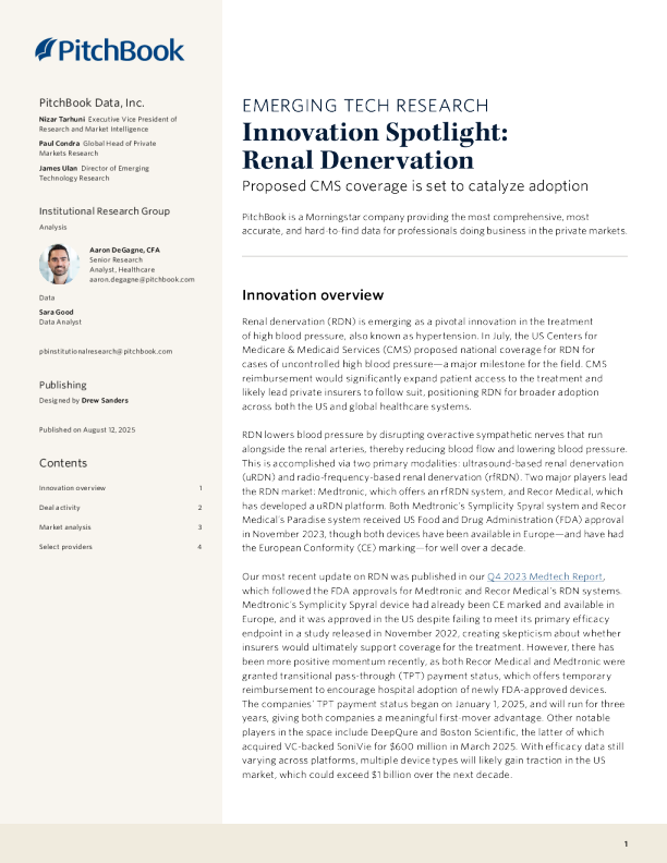 创新焦点：肾去极化