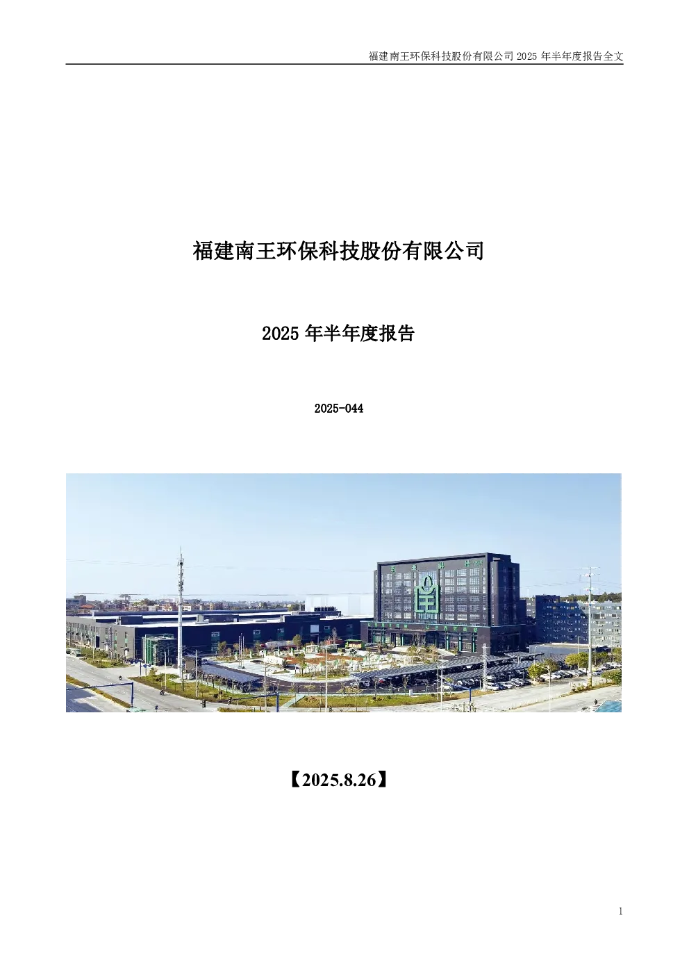 南王科技：2025年半年度报告