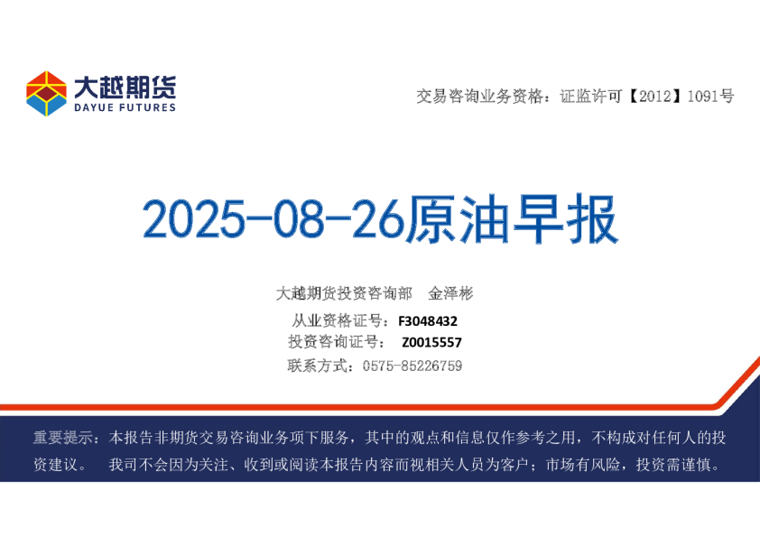 原油早报
