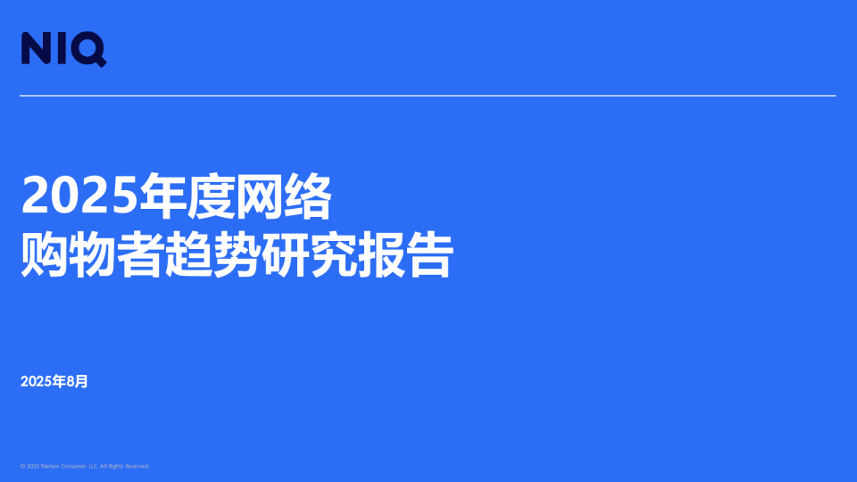 2025年度网络购物者趋势研究报告