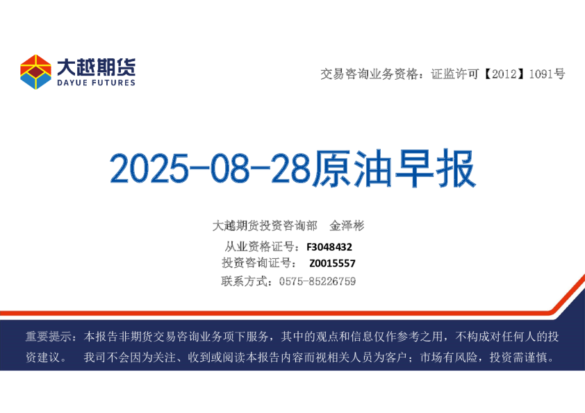 原油早报