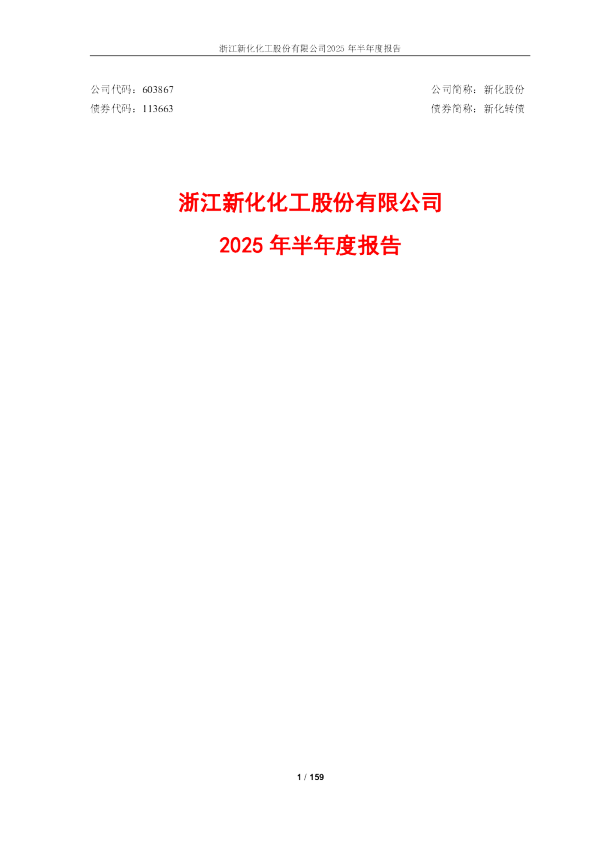 新化股份：新化股份2025年半年度报告