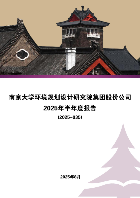 南大环境：2025年半年度报告