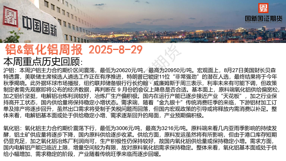 铝&氧化铝周报