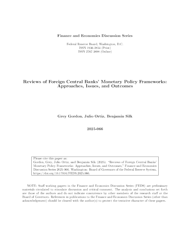 国外央行货币政策框架综述：方法、问题和结果