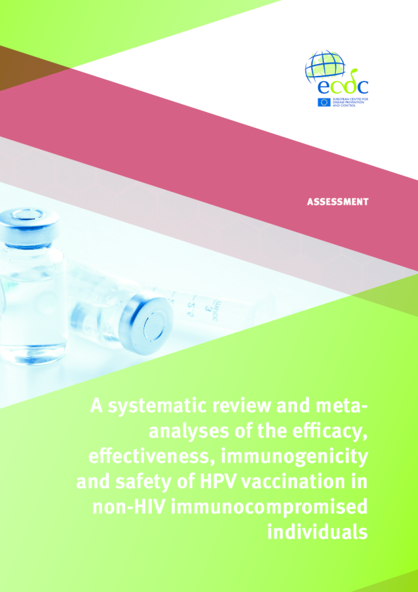 非HIV免疫功能低下个体HPV疫苗接种的疗效、有效性、免疫原性和安全性的系统评价和荟萃分析
