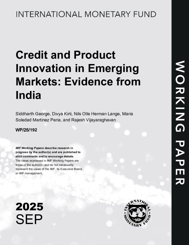 新兴市场的信贷和产品创新：来自印度的证据（英）