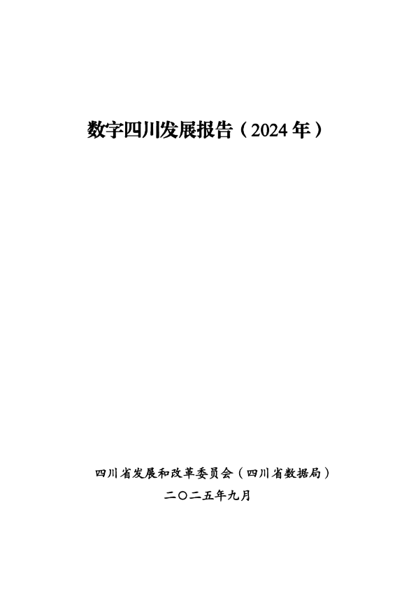 数字四川发展报告（2024 年）