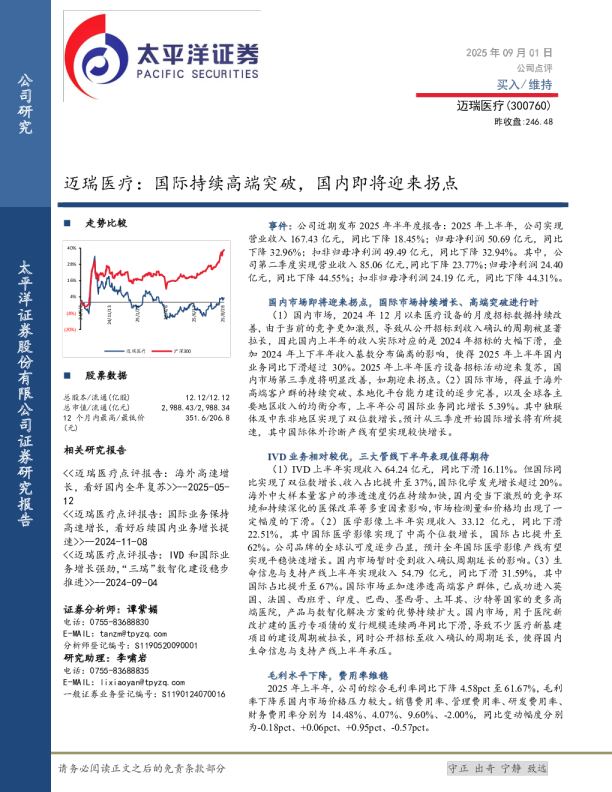 国际持续高端突破，国内即将迎来拐点