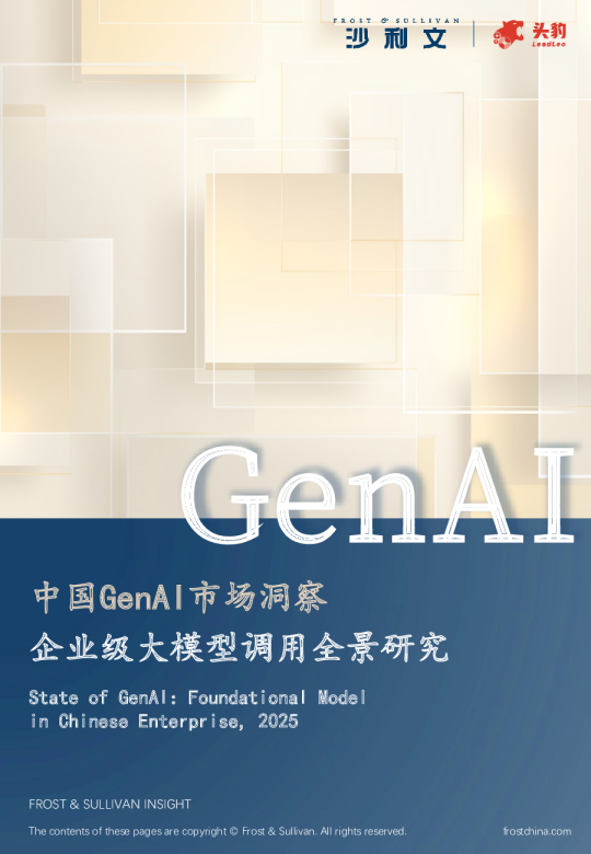 中国GenAI市场洞察企业级大模型调用全景研究
