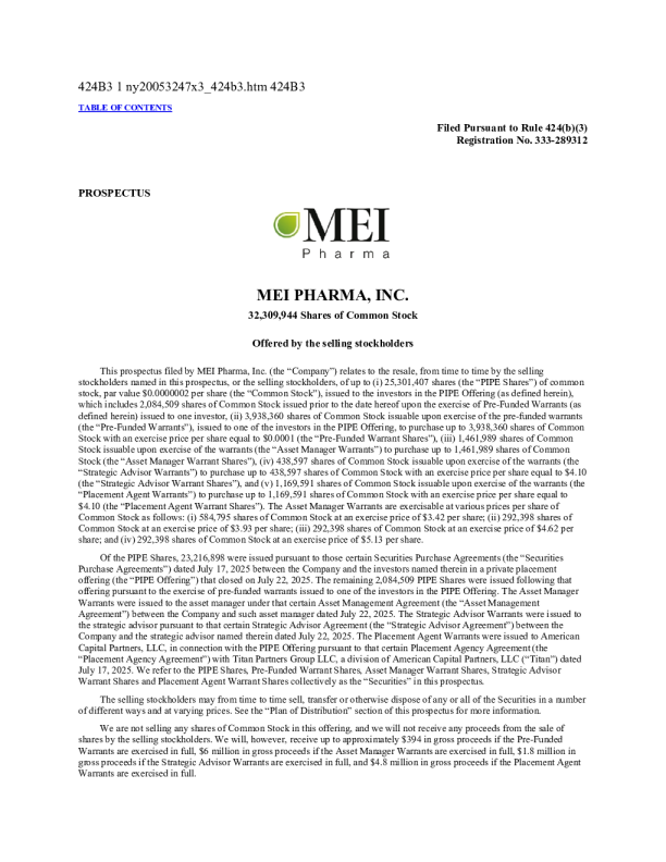 美瑞药业公司美股招股说明书(2025-09-05版)