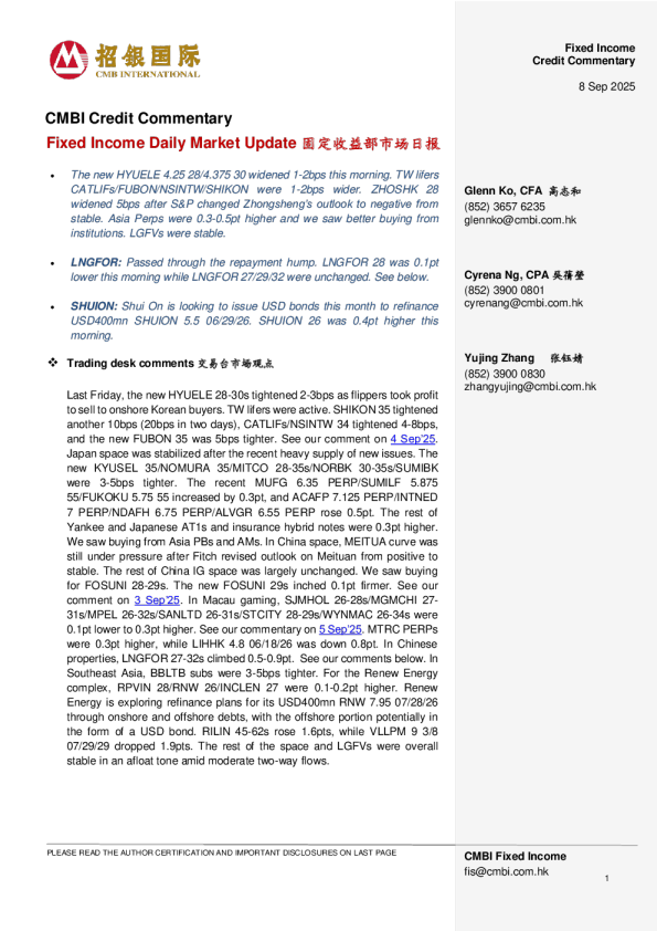 固定收益部市场日报
