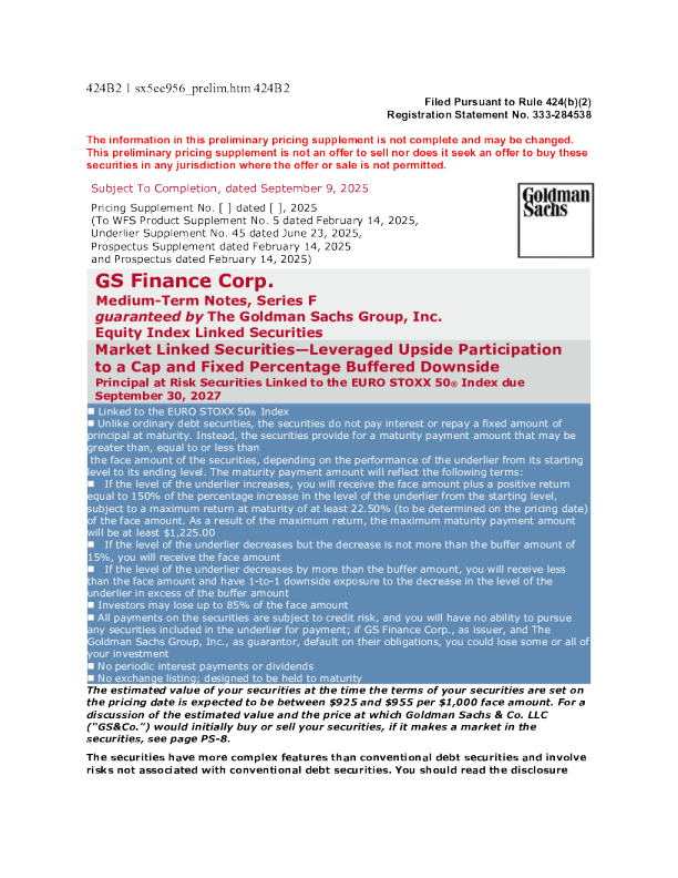 高盛美股招股说明书(2025-09-09版)