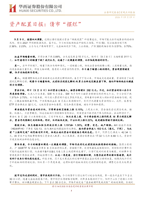 资产配置日报:债市“摆烂”