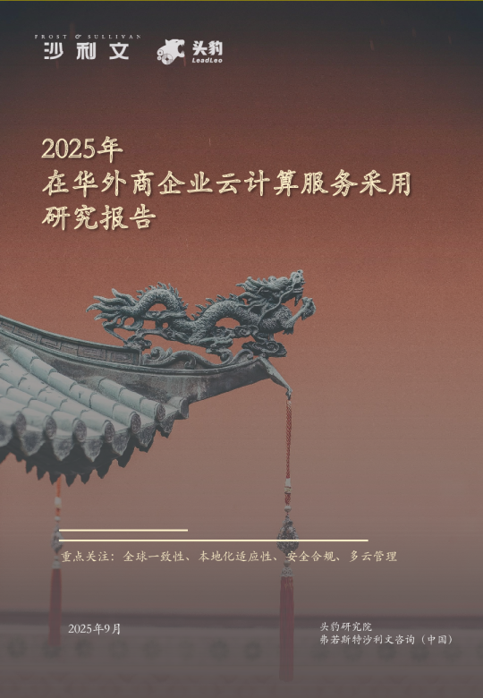 2025年在华外商企业云计算服务采用研究报告