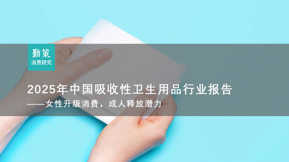 2025年中国吸收性卫生用品行业报告