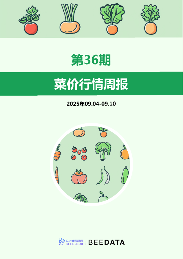 菜价行情周报2025年第36期