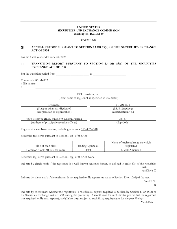 EnviroStar Inc 2024年度报告