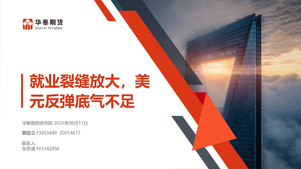 就业裂缝放大，美元反弹底气不足