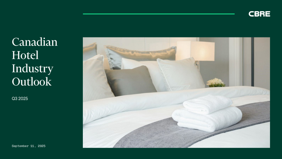 2025年第三季度加拿大酒店行业展望