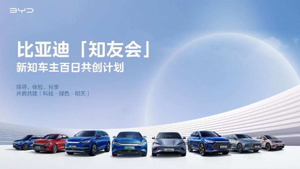 比亚迪【知友会】新知车主百日共创计划