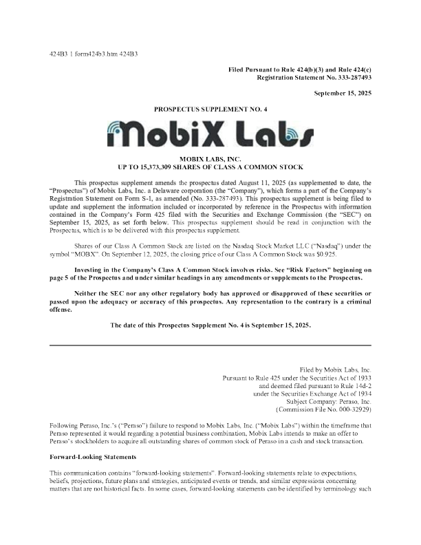 mobix labs inc-a美国股票招股说明书(2025-09-15版)