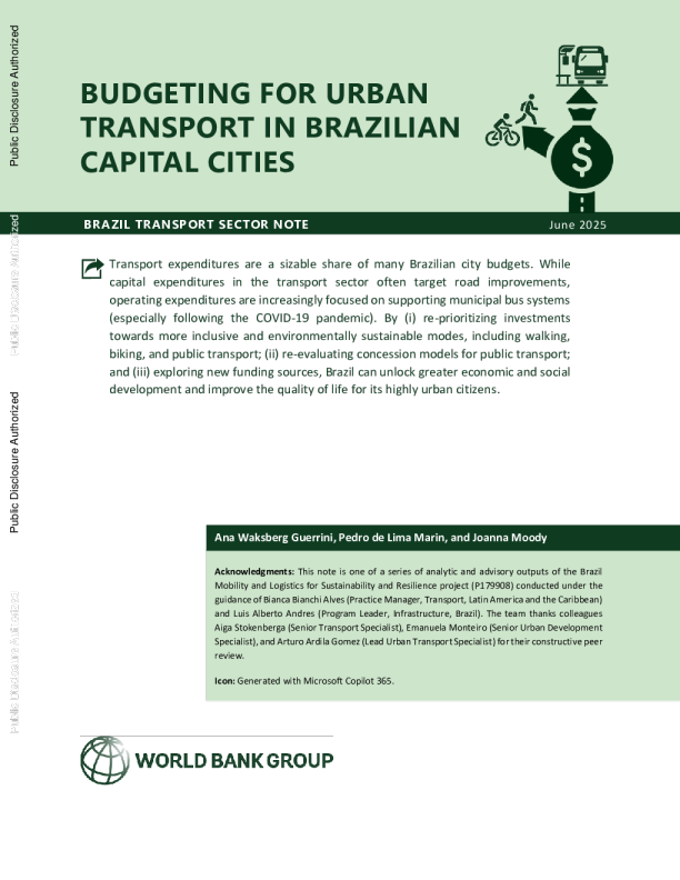 巴西首都城市交通预算