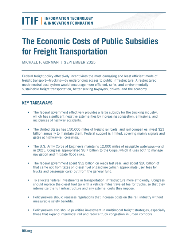 英文货运公共补贴的经济成本