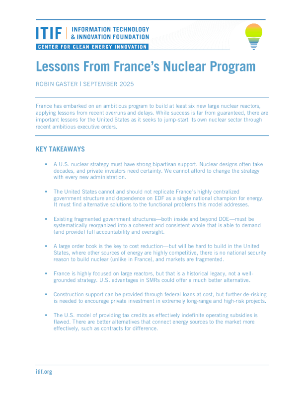 法国核计划的教训