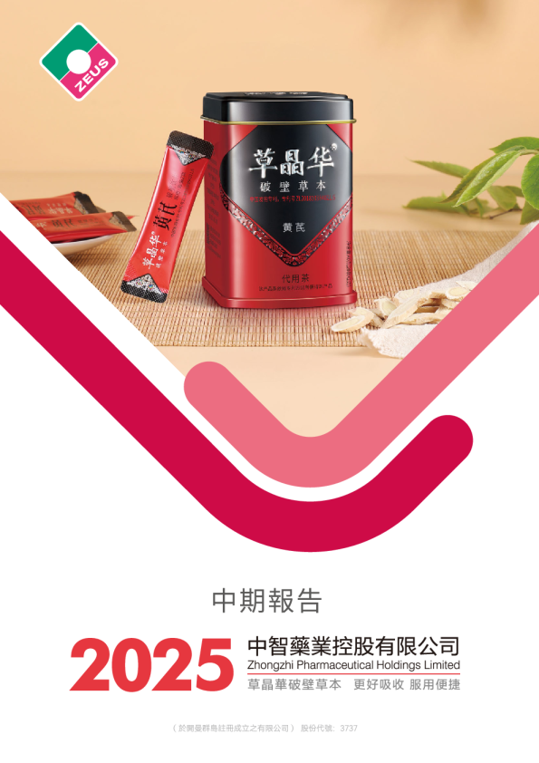 中智药业二零二五年中期报告