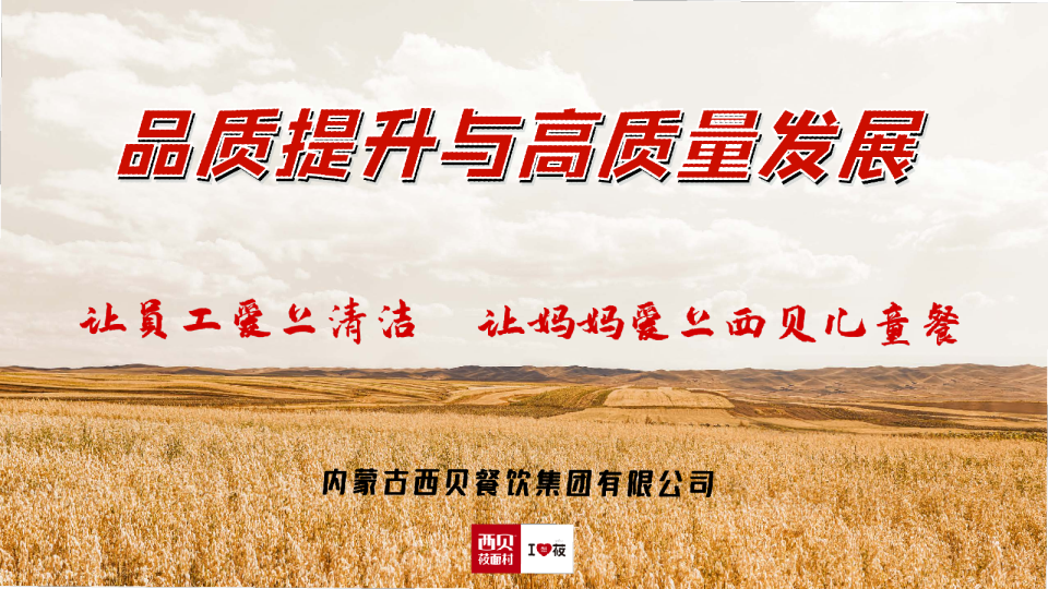 西贝餐饮：品质提升与高质量发展培训课件