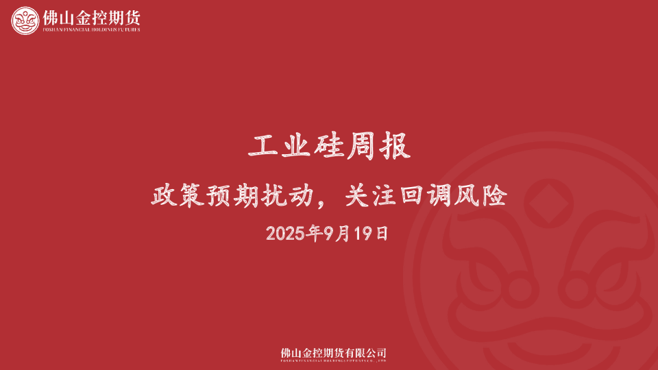 工业硅周报：政策预期扰动，关注回调风险