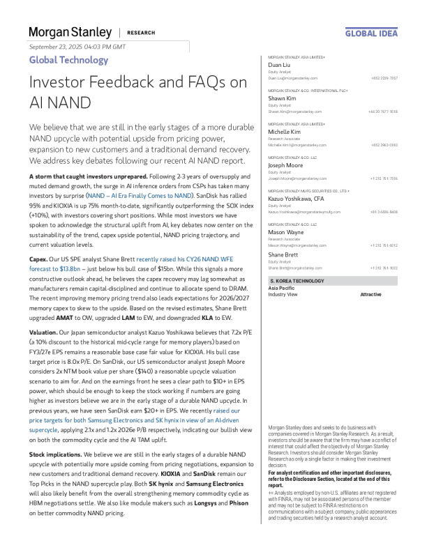 关于ai nand的投资者反馈与常见问题解答