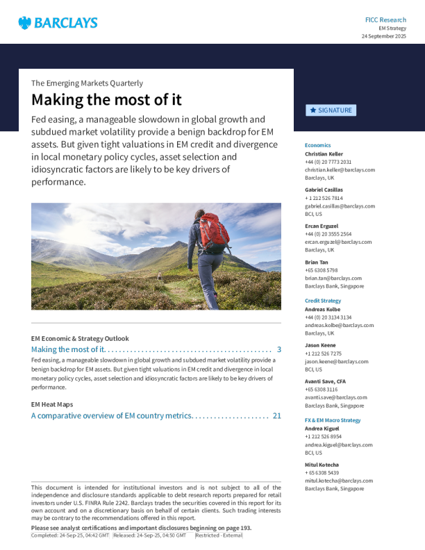 新兴市场季度展望：充分利用