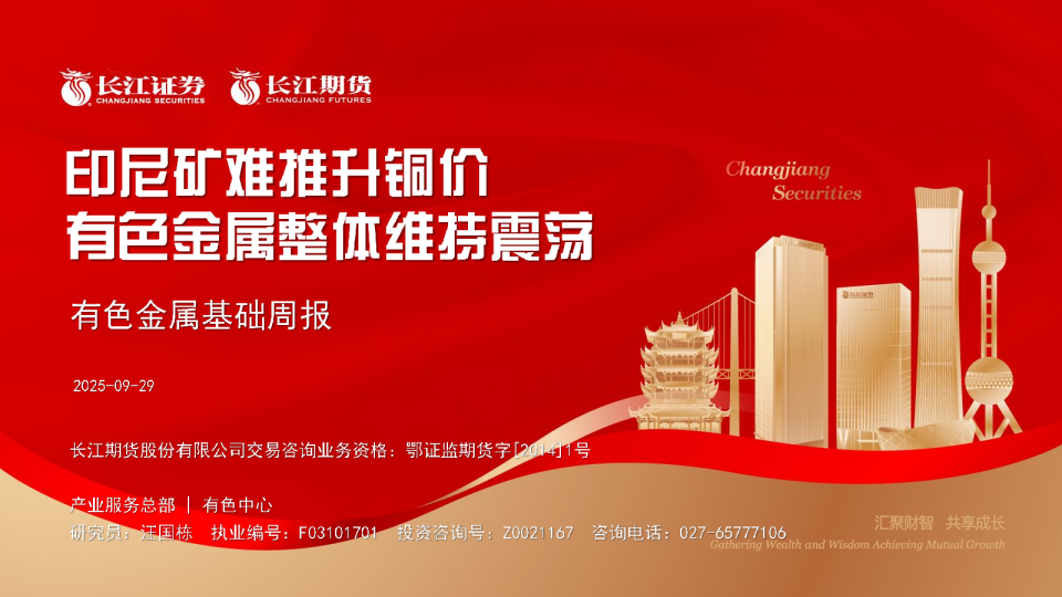 印尼矿难推升铜价，有色金属整体维持震荡