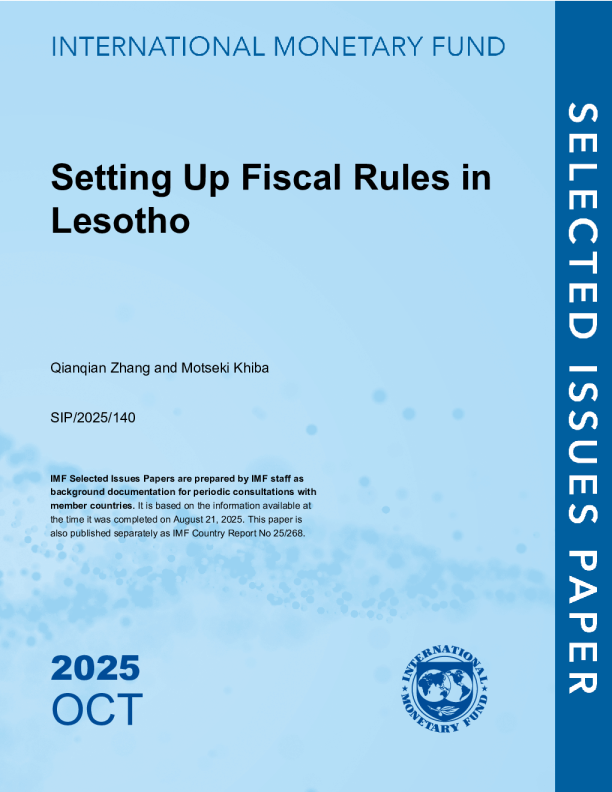 莱索托制定财政规则：莱索托王国（英）