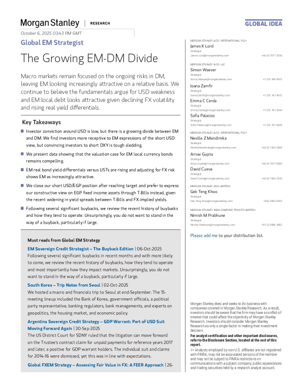 全球新兴市场策略报告：新兴市场与发达市场差距日益扩大