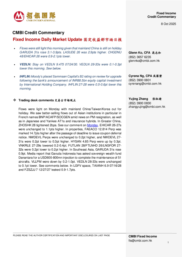 固定收益部市场日报