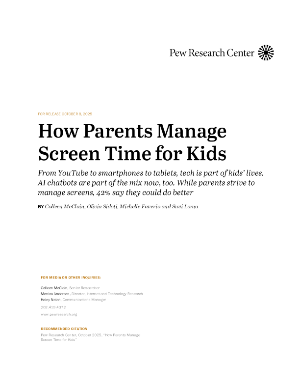 父母如何管理孩子的屏幕时间