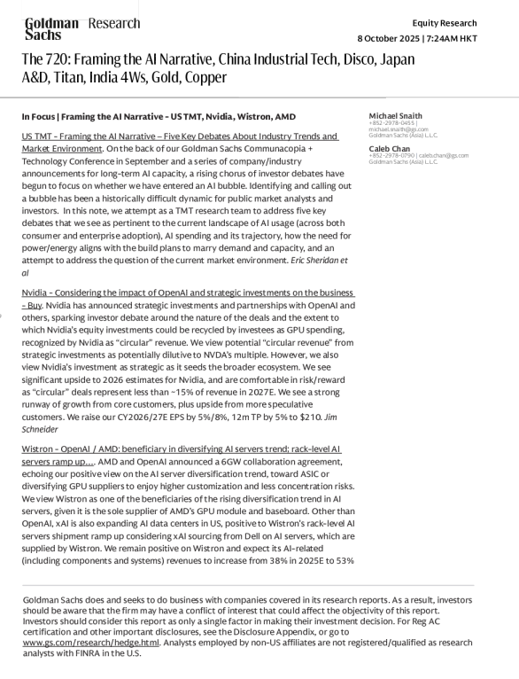 720：构建人工智能叙事，中国工业技术，Disco，日本航空航天与国防，钛，印度四轮车，黄金，铜