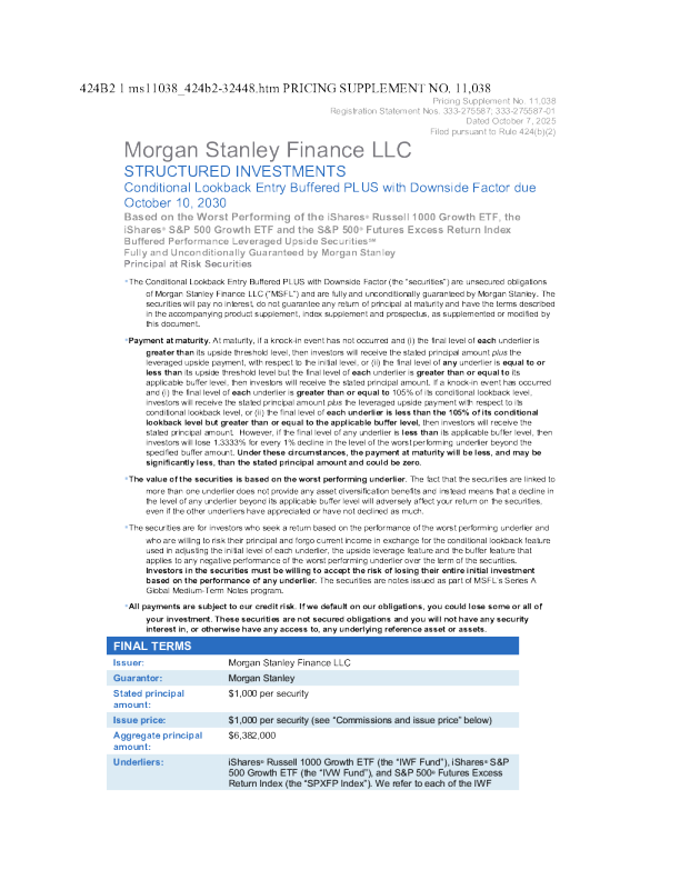 摩根士丹利美股招股说明书(2025-10-09版)