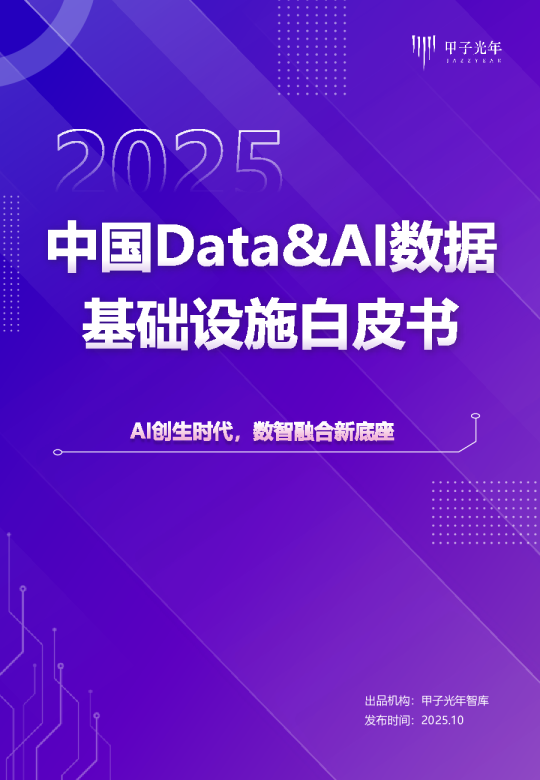 2025中国Data&amp;AI数据基础设施白皮书
