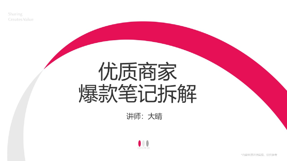优质商家爆款笔记拆解