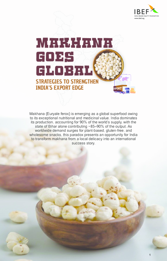 Makhana走向全球：加强印度出口优势的战略