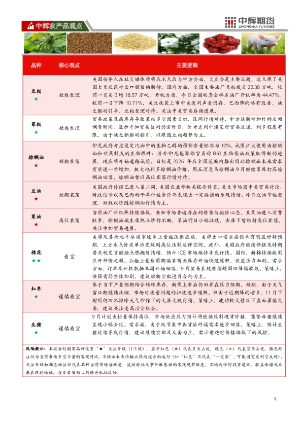 期货品种分析报告