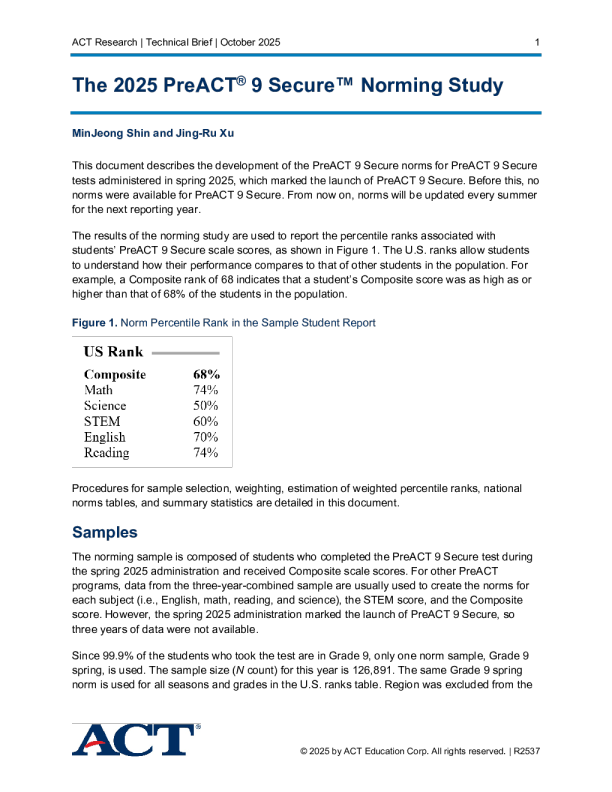 2025年PreACT 9安全规范研究