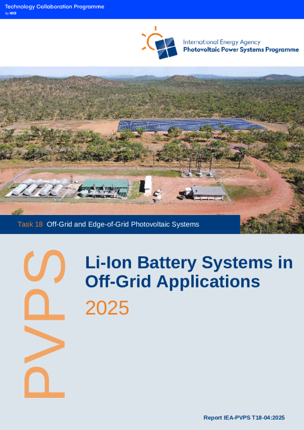 2025年离网应用中的锂离子电池系统